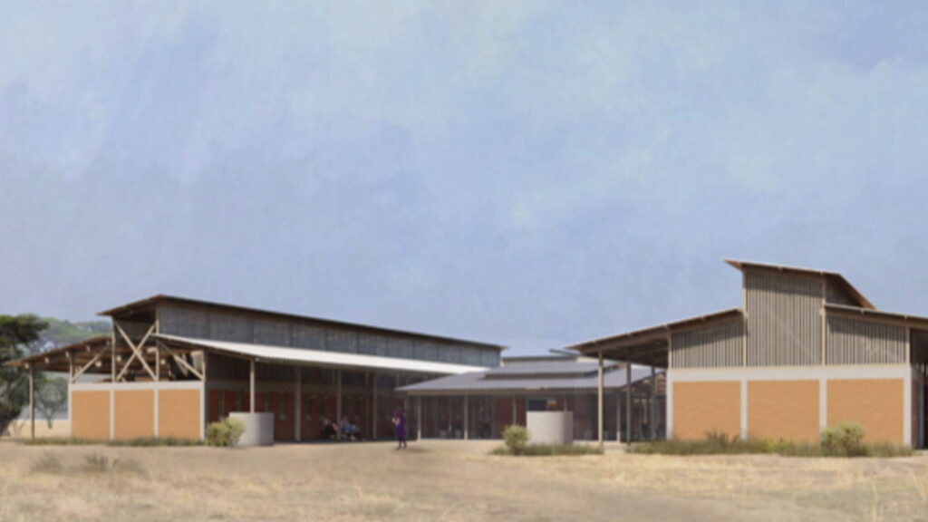 Rendering of a side profile of the Ullo Clinic.