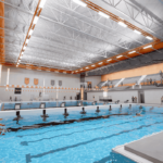 Rendering of the indoor competition pool at the new Ames High School.