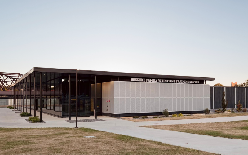 The Goschke Family Wrestling Training Center at the University of Iowa. 