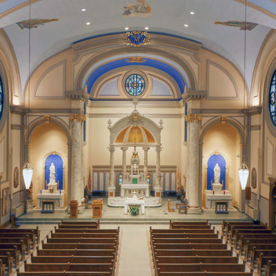 Immaculate Conception Church Featured @ JTH Lighting - Design Engineers MEP